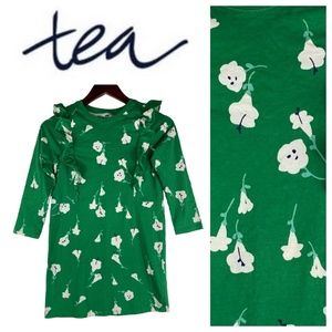 Tea Collection 12 Large Dress Floral Ditsy Green Pink Party Holiday